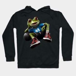 Lazy frog, funny animal Lazy People gift Hoodie